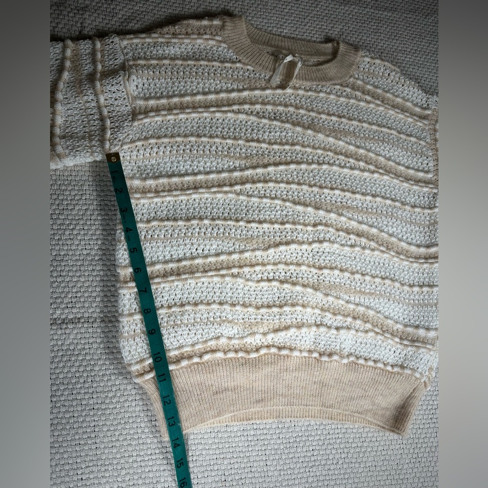 Anthropologie Open-Stitch Women’s Ballon Sleeve Sweater - Size XS - Picture 10 of 10